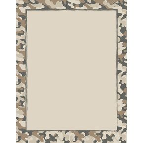 Great Papers! Camo Letterhead, 8.5" x 11", 80 count (2017041)