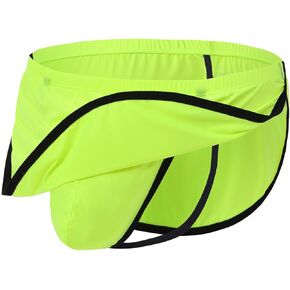 MUEBAIRES Men's Split Sides Underwear With Built-in Raised Inner Pocket Thong