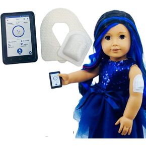 Warrior Buddy Diabetes Accessories Compatible with 18" Dolls or Plush Toys. (T-Slim, Plastic)