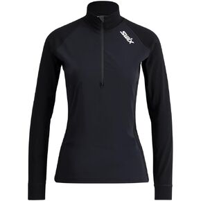 Swix Women's Winter Sports Training Skiing Long Sleeve Protection Racex Classic Wind Half Zip Baselayer