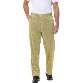 Mens Metallic Pants Night Club Rave Sequin Pants Shiny Slim Fit Trousers Disco Party Outfit
