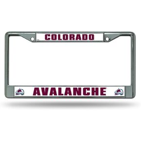 Rico Industries NHL Unisex-Adult Standard Chrome License Plate Frame