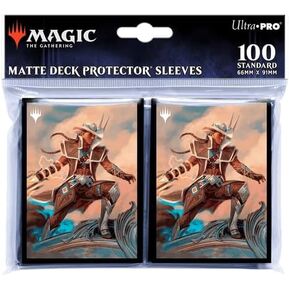Ultra PRO - Magic: The Gathering Outlaws of Thunder Junction 100ct ChromaFuion Standard Size Card Sleeves Ft. Olivia, Protect & Store Your Gaming Cards, MTG Cards, Matte Finish Card Sleeves