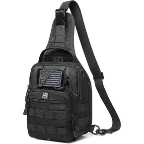 Monterra Tactical Shoulder Sling Bag for EDC, Crossbody, Outdoor Sports Gear and Equipment, Travel Daypack, Hiking Backpack, Camping Adventures, Survival Backpack, Hunting, Concealed Carry.