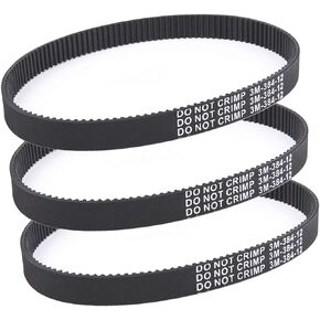 3pcs x Transfer Belts Replacement for Pulse Charger Electric Scooter Revolution City Skull HTD 384-3M-12 Belt