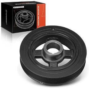 A-Premium Engine Harmonic Balancer Crankshaft Pulley Compatible with Hyundai Sonata, Santa Fe, Genesis, Genesis Coupe, Azera, Veracruz, Entourage & Kia Sedona, Telluride & Genesis, V6 3.3L 3.5L 3.8L