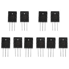 5 Pair Transistor, 5 pcs 2SA1943 Transistor and 5 pcs 2SC5200 Transistor Electronic Component High Power Matched Audio Transistor
