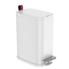 BETHEBEST 6 Liter/1.6 Gallon Bathroom Trash Can with Lid,Stainless Steel Trash Can with Removable Wastebasket for Bathroom,Office,Bedroom(Silver)