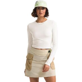 THE NORTH FACE Women's Sunpeak Waffle Tank, White Dune, Small