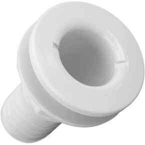 Thru Hull Fitting 1‑1/2in Thru Hull Connector Straight ABS Hose Connection Accessory Replacement Boats Marines(black)