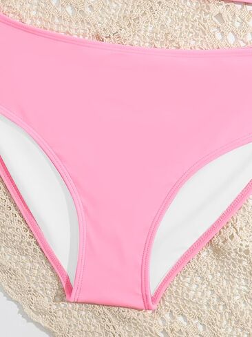 طقم بيكيني من قطعتين للفتيات من Milumia مزود بحلقة ربط وحزام سباغيتي لباس السباحة in Kuwait