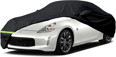 أغطية سيارة YIXIN مقاومة للماء لـ 2009-2022 Nissan 370Z / 370Z Nismo غطاء سيارة 190T يناسب العملاء 100% حزام مقاوم للماء وسحاب باب مزدوج يصل إلى 174 بوصة طول in Saudi Arabia
