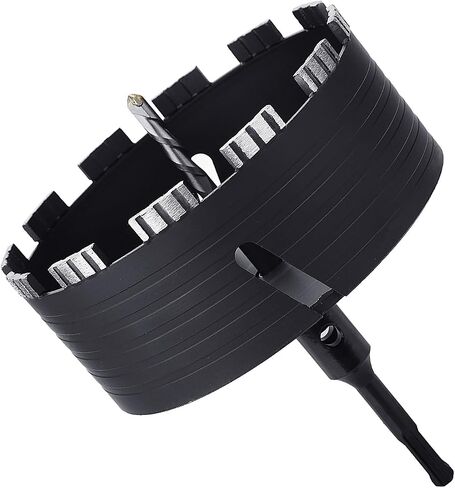 6 inch / 152mm Dry Core Drill Bit with SDS Plus Adapter for Concrete | for Dry/Wet Drilling Granite Marble Masonry Concrete Brick Stone and Block (152mm (6 inch)) in Saudi Arabia