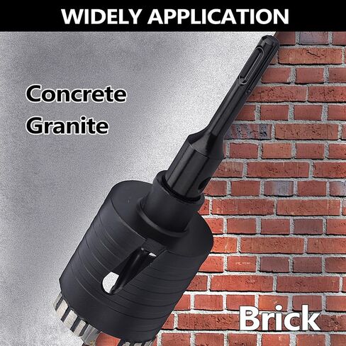 6 inch / 152mm Dry Core Drill Bit with SDS Plus Adapter for Concrete | for Dry/Wet Drilling Granite Marble Masonry Concrete Brick Stone and Block (152mm (6 inch)) in Saudi Arabia