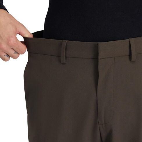 J.M. Haggar Men's Slim Fit Flat Front Super Flex Waistband Stretch Dress Pant in Saudi Arabia