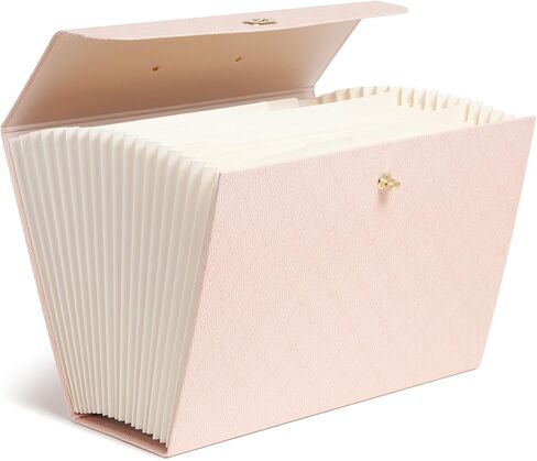 مجلد ملفات قابل للتوسيع 19 جيبًا من U Brands Pretty in Pink، لوازم تنظيم المكتب، 15.4 × 5 × 10.5 بوصة، عدد 1 in Kuwait