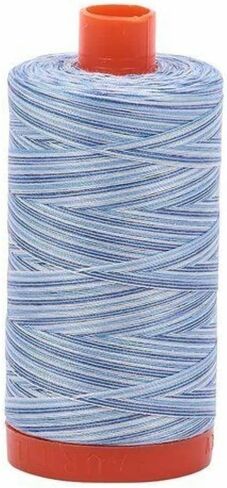 Aurifil 4655 Variegated 50W 1422 yd Dk/Lt Blue Mako Cotton Thread in Saudi Arabia