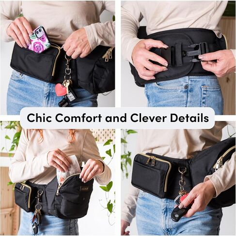 ZELKO Baby Hip Carrier - حامل مقعد الأطفال المعتمد من CPC مع حزام خصر قابل للتعديل وجيوب متعددة وسماعات رأس للأطفال - حامل أطفال مريح للأطفال حديثي الولادة إلى الأطفال الصغار بوزن 8-33 رطلاً (رمادي، فضي) in Saudi Arabia