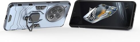 حافظة CNPUTAO لهاتف Oneplus 12 5G بمسند مع واقي شاشة من الزجاج المقوى، غطاء هاتف هجين عالي التحمل بطبقة مزدوجة مضادة للخدش، أزرق in Kuwait