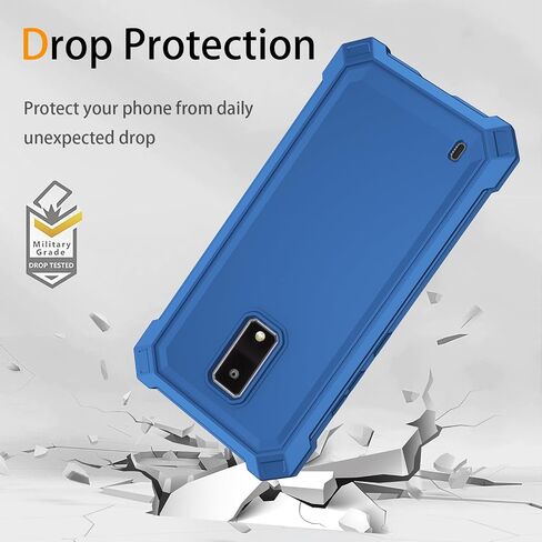 Mocotto for BLU View 4 Phone Case with Tempered Glass Screen Protector,Slim Soft Silicone Full-Body Protective Case for BLu View 2 2023 (Rose Gold) in Kuwait