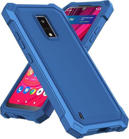 Mocotto for BLU View 4 Phone Case with Tempered Glass Screen Protector,Slim Soft Silicone Full-Body Protective Case for BLu View 2 2023 (Rose Gold) in Kuwait