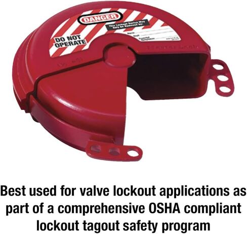 Master Lock 481 Lockout Tagout Rotating Gate Valve Lockout,Red in Saudi Arabia
