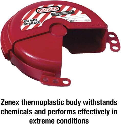 Master Lock 481 Lockout Tagout Rotating Gate Valve Lockout,Red in Saudi Arabia