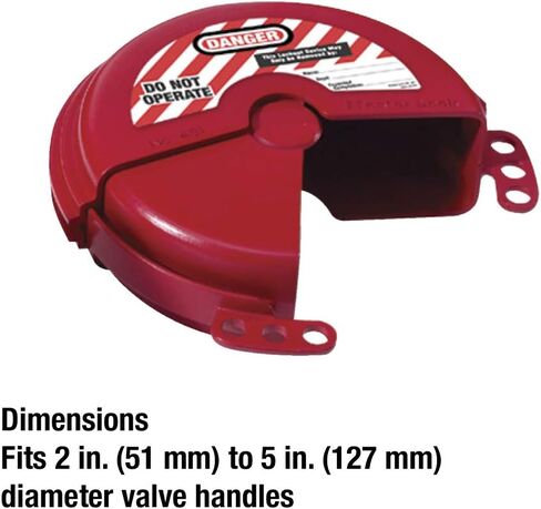 Master Lock 481 Lockout Tagout Rotating Gate Valve Lockout,Red in Saudi Arabia