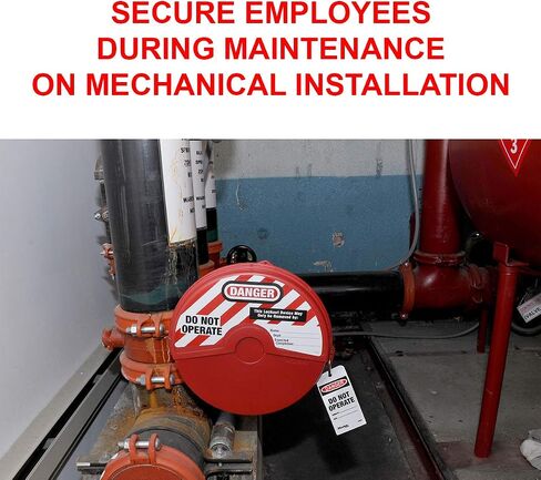 Master Lock 481 Lockout Tagout Rotating Gate Valve Lockout,Red in Saudi Arabia