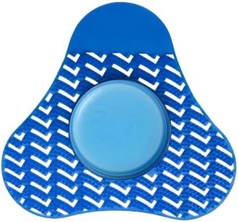 Urinal Screen Deodorizer with Urinal Cakes, Janitorial Urinal Deodorizer Urinal Cakes, Bio Enzyme Anti Splash Urinal Blue Mats for Commercial Use-Public Restrooms, Gas Stations-Ocean Blue Scent (3) in Saudi Arabia