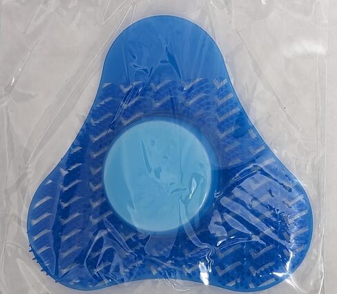 Urinal Screen Deodorizer with Urinal Cakes, Janitorial Urinal Deodorizer Urinal Cakes, Bio Enzyme Anti Splash Urinal Blue Mats for Commercial Use-Public Restrooms, Gas Stations-Ocean Blue Scent (3) in Saudi Arabia