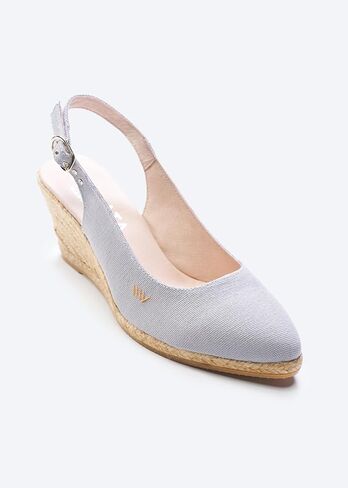VISCATA Palomera Women's Sandals Espadrille Canvas Slingback Buckle Wedges in Kuwait