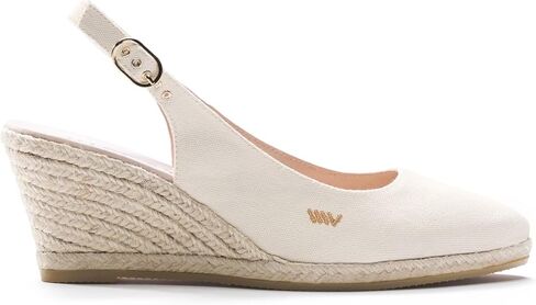 VISCATA Palomera Women's Sandals Espadrille Canvas Slingback Buckle Wedges in Kuwait