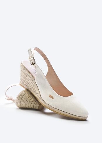VISCATA Palomera Women's Sandals Espadrille Canvas Slingback Buckle Wedges in Kuwait