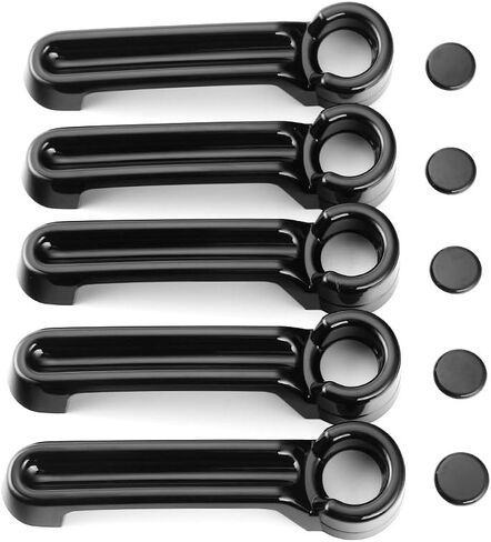 JeCar Door Handle Covers Tailgate Handle Covers Exterior Accessories for 2007-2018 Jeep Wrangler JK JKU / 2008-2012 Jeep Liberty / 2007-2011 Dodge Nitro, Red in Saudi Arabia