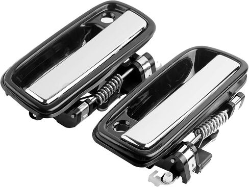 Exterior Front Door Handle Replacement for Toyota Tacoma 1995 1996 1997 1998 1999 2000 2001 2002 2003 2004, Hilux 04-12, Outside Left Driver and Right Passenger Side, 69220-35030 69210-35030, Chrome in Saudi Arabia