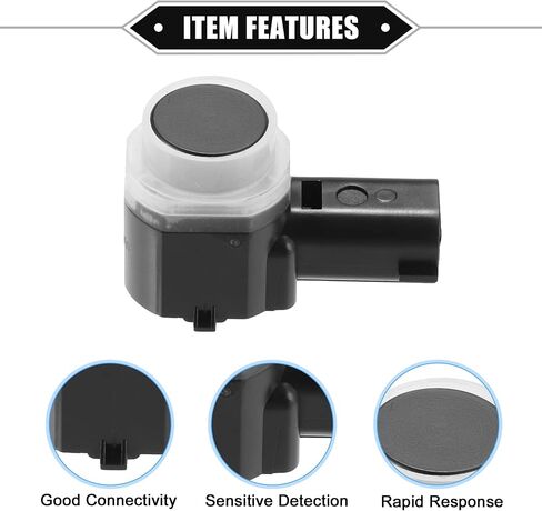 VekAuto 4 Pcs PDC Reverse Parking Assist Sensor Compatible for Ford Explorer 2011-2015, for Ford Flex 2013-2019, Durable ABS Plastic Black Rear Bumper Parking Assist Sensor in Saudi Arabia