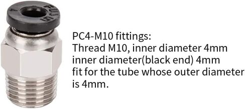 10 قطع تركيب هوائي PC4-M6 من Aokin و10 قطع تركيب هوائي PC4-M10 لـ Creality Ender 3/3 Pro/3 V2، Ender 5/5 Pro/5 Plus، CR-10/10S، إلخ in Kuwait