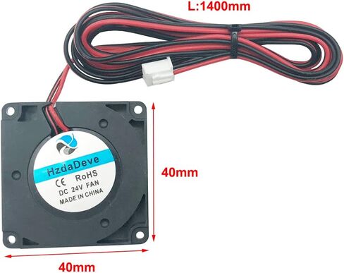 HzdaDeve 24V 4010 Blower Fan DC 24V 2510 Axial Cooling Fan Extruder Hotend Heat Sink Fan for Creality Ender 3 V3 SE/Ender 3 V3 KE 3D Printer Accessories Replacement (2 Pack) in Saudi Arabia