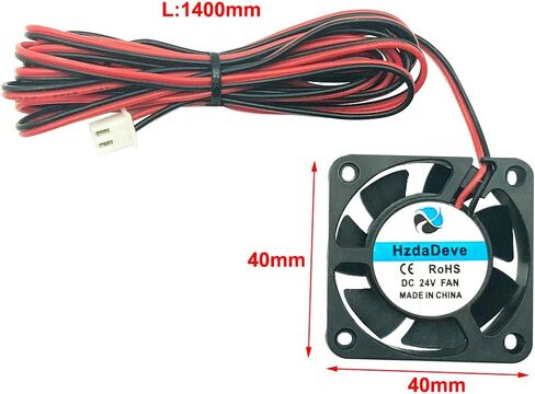 HzdaDeve 24V 4010 Blower Fan DC 24V 2510 Axial Cooling Fan Extruder Hotend Heat Sink Fan for Creality Ender 3 V3 SE/Ender 3 V3 KE 3D Printer Accessories Replacement (2 Pack) in Saudi Arabia