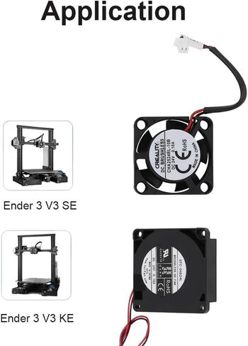 HzdaDeve 24V 4010 Blower Fan DC 24V 2510 Axial Cooling Fan Extruder Hotend Heat Sink Fan for Creality Ender 3 V3 SE/Ender 3 V3 KE 3D Printer Accessories Replacement (2 Pack) in Saudi Arabia