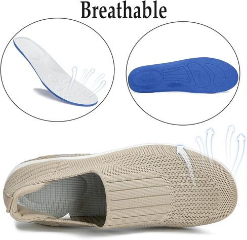 Touchmosees النساء أحذية رياضية ممرضة منصة أحذية رياضية وسادة هوائية العظام السكري المشي إسفين حذاء رياضة السيدات التنغيم الروك الأحذية in Kuwait