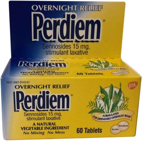 أقراص ملينة منشطة من بيرديم لتخفيف الإمساك طوال الليل، ملين طبيعي مصنوع من مكونات نباتية - 60 قرصًا in Kuwait
