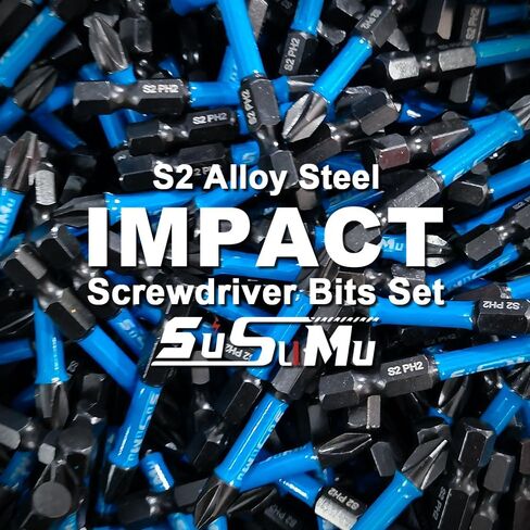 27PCS Phillips Bits #2 Impact 1inch Long Strong Magnetic Drill Bits Anti Slip 1/4 Inch Hex Shank S2 Alloy Steel Impact Ph2 Screwdriver Power Bits Set with Magnetic Bit Holder for Power Drill in Saudi Arabia