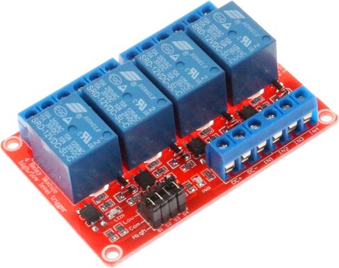 NOYITO 4 Channel Relay Module High Low Level Trigger with Optocoupler Isolation Load DC 30V AC 250V 10A for PLC Automation Equipment Control Industrial Control (4-Channel 5V) in Saudi Arabia