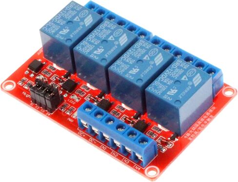 NOYITO 4 Channel Relay Module High Low Level Trigger with Optocoupler Isolation Load DC 30V AC 250V 10A for PLC Automation Equipment Control Industrial Control (4-Channel 5V) in Saudi Arabia
