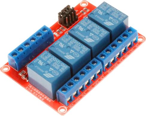 NOYITO 4 Channel Relay Module High Low Level Trigger with Optocoupler Isolation Load DC 30V AC 250V 10A for PLC Automation Equipment Control Industrial Control (4-Channel 5V) in Saudi Arabia