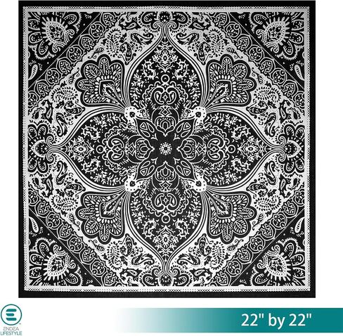 Endea Group All-Gender Bandana Multi-Purpose Headband, Handkerchief, Head Wrap, Scarf, Protective Coverage - 22x22 Inch in Saudi Arabia
