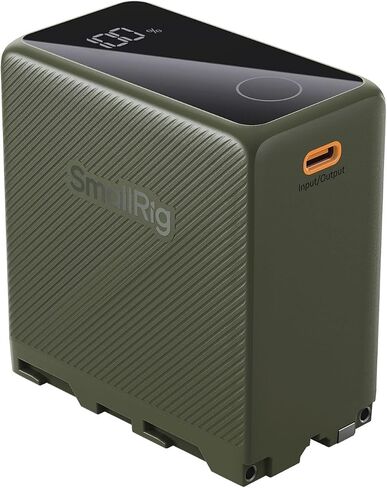 بطارية بديلة SmallRig NP-F970 10500 مللي أمبير في الساعة لجهاز Sony NP-F970 F750 F550، PD 36W USB-C 3.5H شحن سريع، بطارية كاميرا مع شاشة OLED للكاميرا، الشاشة، ضوء فيديو LED، كاميرا فيديو، أخضر - 4577 in Kuwait