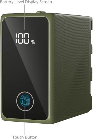 بطارية بديلة SmallRig NP-F970 10500 مللي أمبير في الساعة لجهاز Sony NP-F970 F750 F550، PD 36W USB-C 3.5H شحن سريع، بطارية كاميرا مع شاشة OLED للكاميرا، الشاشة، ضوء فيديو LED، كاميرا فيديو، أخضر - 4577 in Kuwait
